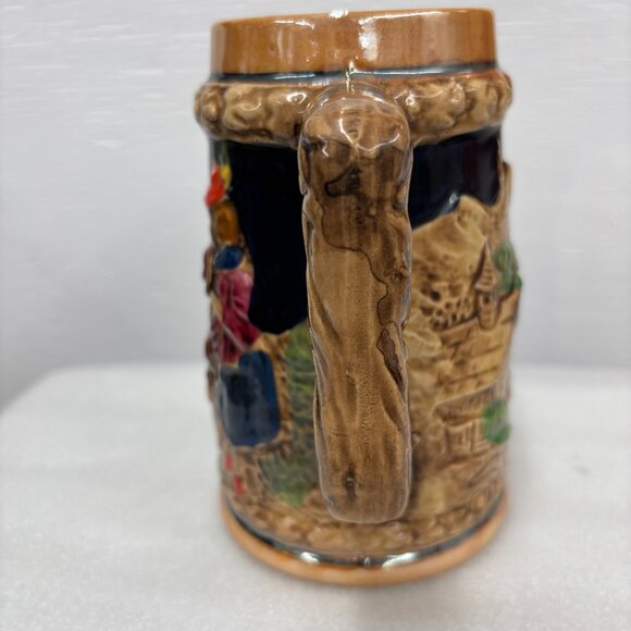 1950s Gift Craft Japan Drinking Bavarian Friends Porcelain Stein Vintage - Picture 4 of 9